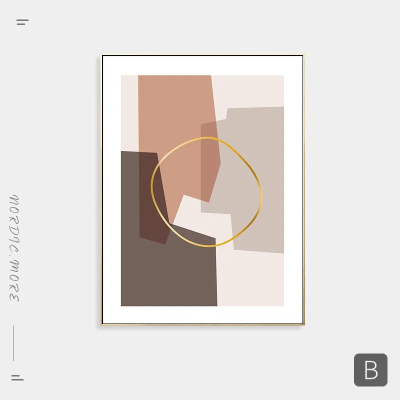 Warm Pink Beige Terracotta Layered Abstract Wall Art Fine Art Canvas Earthy Tones Picture For Modern Apartment Living Room Subtle Bedroom Art Decor