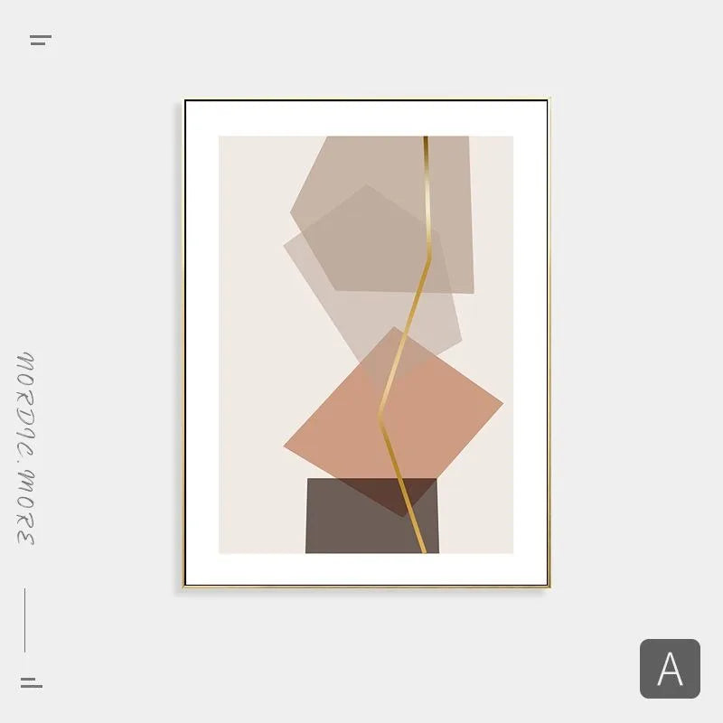 Warm Pink Beige Terracotta Layered Abstract Wall Art Fine Art Canvas Earthy Tones Picture For Modern Apartment Living Room Subtle Bedroom Art Decor