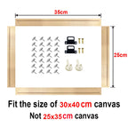 Wood Frame For 30x40cm Canvas Prints Solid Wood Stretcher Bars 25x35cm DIY Picture Framing Kit Easy To Assemble