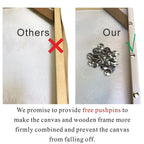 Wood Frame For 50x70cm Canvas Prints Solid Wood Stretcher Bars 45x65cm DIY Picture Framing Kits Easy To Assemble