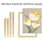 Wood Frame For 55x75cm Canvas Prints Solid Wood Stretcher Bars 50x75cm DIY Picture Framing Kit Easy To Assemble