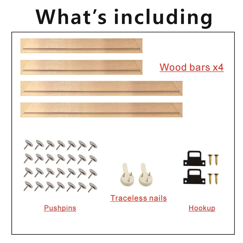 Wood Frame For 55x75cm Canvas Prints Solid Wood Stretcher Bars 50x75cm DIY Picture Framing Kit Easy To Assemble