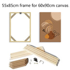Wood Frame For 60x90cm Canvas Prints Natural Wood Stretcher Bars 55x85cm Easy To Assemble DIY Canvas Framing Kit