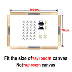 Wood Frame For 75x105cm Canvas Prints Solid Wood Stretcher Bars 70x100cm DIY Picture Framing Kit Easy To Assemble 2025