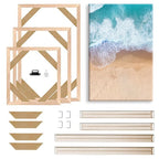 Wooden Frame Kits For Canvas Prints 30x40 50x70 60x90cm Solid Wood Stretcher Bars DIY Picture Framing Kits