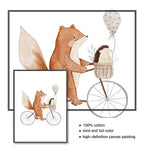Woodland Animals Cute Nursery Decor Wall Art Fine Art Canvas Prints Hedgehog Bear Fox Bunny Posters For Baby's Room 2025