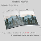 Woodland Forest Wilderness Mountain Watercolor Wall Art Fine Art Canvas Prints Nordic Landscape Pictures Posters For Living Room Art Decor