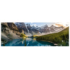 Mountain Lake Forest Wilderness Wall Art Large Format Canvas Prints Wide Format Landscape Picture For Above The Sofa Or Above The Bed