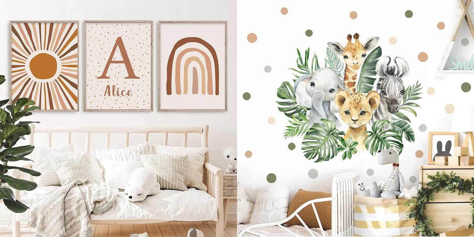 Inspired your children with our latest collections of Nordic Nursery wall art decorations