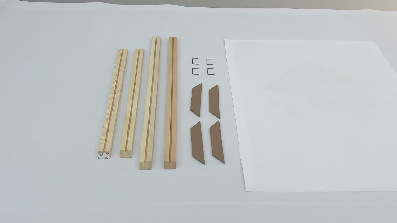 Metal Picture Framing Kit Sizes 20x30cm to 100x150cm Frames For Canvas Prints - Matte Black, Titanium Gold, Teak Effect etc Aluminium Frame Kits With Wooden Inner Frame