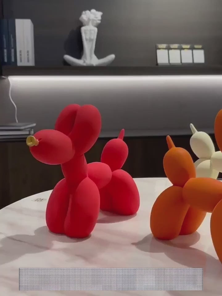 Colorful Balloon Dog Figurines Artistic Animal Statues for Living Room Coffee Table Cute Trendy Ornaments For Desktop Decoration