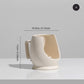 Abstract Shaped Art Vase Minimalist Nordic Design Ceramic Vestibules For Creative Dried Flower Arrangements For Contemporary Living Room Home Decor
