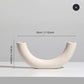 Abstract Shaped Art Vase Minimalist Nordic Design Ceramic Vestibules For Creative Dried Flower Arrangements For Contemporary Living Room Home Decor