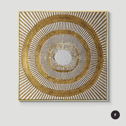 Abstract Geometric Patterns Wall Art Fine Art Canvas Prints Square Format Pictures For Luxury Apartment Living Room Modern Home Office Decor