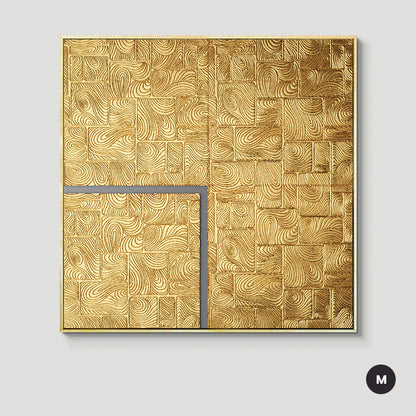 Abstract Geometric Patterns Wall Art Fine Art Canvas Prints Square Format Pictures For Luxury Apartment Living Room Modern Home Office Decor