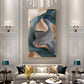 Abstract Flowing Biomorphic Ribbon Modern Wall Art Fine Art Canvas Prints Warm Hue Pictures For Living Room Bedroom Dining Room Contemporary Decor