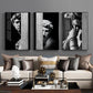 Abstract Renaissance Wall Art Black And White Statue Of David Fine Art Canvas Print Contemporary Pictures For Office Living Room Home Decor