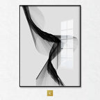 Set of 3Pcs Minimalist Abstract Black & White Geometric Wall Art Fine Art Canvas Prints Modern Pictures For Living Room Home Office Decor