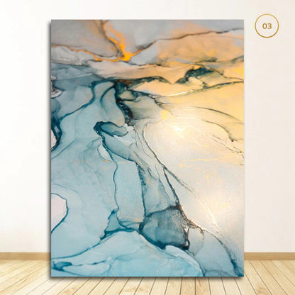 Abstract Colored Agate Print Wall Art Fine Art Canvas Prints Green Marble Fashion Pictures For Modern Living Room Bedroom Nordic Home Art Decor