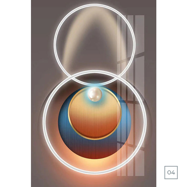 Abstract Futuristic Elements Modern Aesthetics Wall Art Fine Art Canvas Prints Pictures For Modern Loft Apartment Living Room Home Office Interior Decor