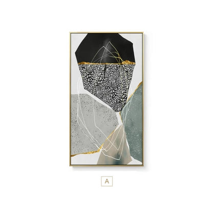 Abstract Pebbles Contemporary Wall Art Geomorphic Agate Marble Design Fine Art Canvas Prints Modern Pictures For Stylish Home Office Decor