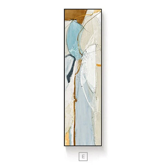 Abstract Geomorphic Vertical Strip Wall Art Fine Art Canvas Prints Modern Wide Format Pictures For Entrance Hall Living Room Home Office Wall Art Decor