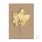 Abstract Minimalist Golden Leaf Wall Art Fine Art Canvas Prints Elegant Botanical Pictures For Luxury Living Room Dining Room Home Office Decor