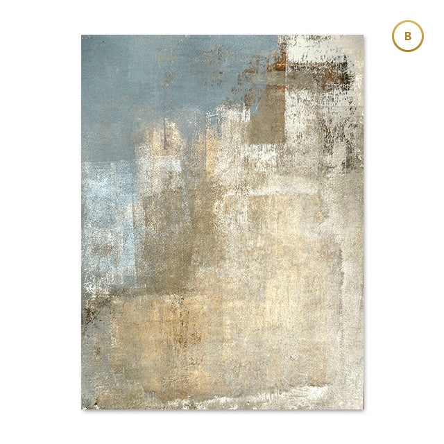 Abstract Neutral Color Gray Beige Wall Art Fine Art Canvas Contemporary Vintage Pictures For Modern Living Room Bedroom Nordic Home Decor