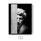 Abstract Renaissance Wall Art Black And White Statue Of David Fine Art Canvas Print Contemporary Pictures For Office Living Room Home Decor
