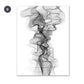 Abstract Vapor Trails Black And White Minimalist Wall Art Fine Art Canvas Prints Modern Pictures For Living Room Bedroom Home Office Interior Decor