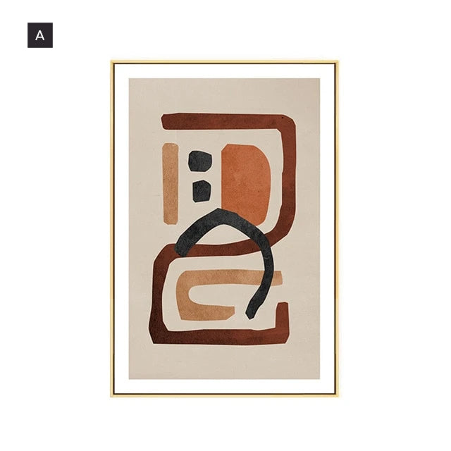 Abstract Vintage Vogue Gallery Wall Art Fine Art Canvas Prints Stylish Minimalist Pictures For Living Room Dining Room Home Office Interior Decor