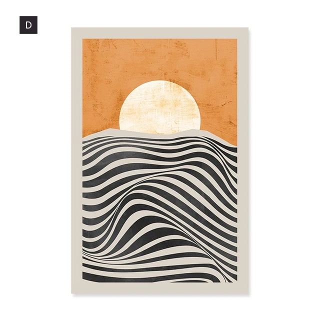 Abstract Vintage Vogue Gallery Wall Art Fine Art Canvas Prints Stylish Minimalist Pictures For Living Room Dining Room Home Office Interior Decor