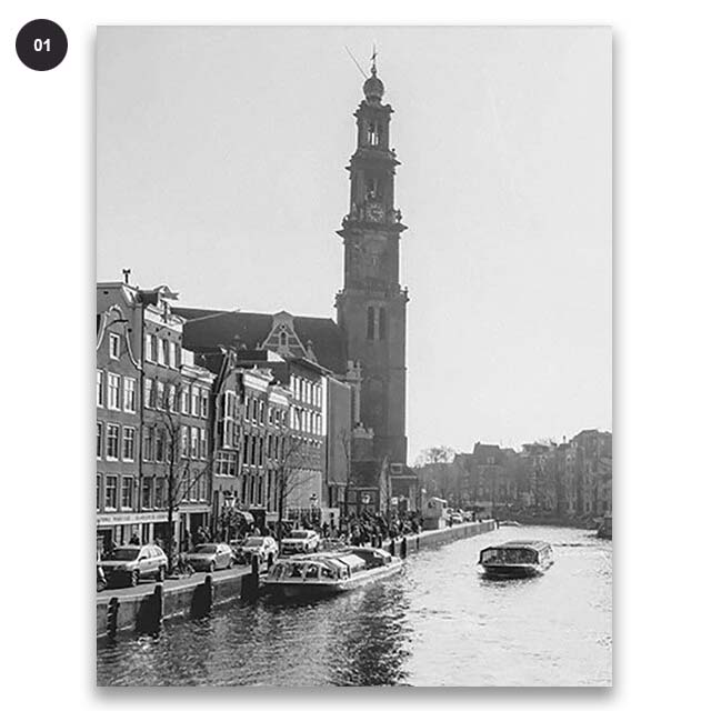 Amsterdam City Map Wall Art Black White Minimalist Design European Travel Pictures For Living Room Dining Room Home Office Nordic Wall Art Decor