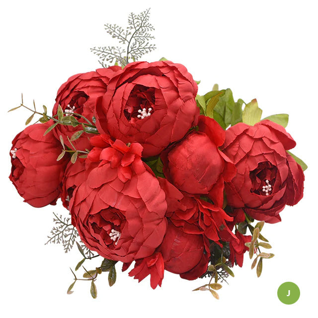 Beautiful Fashionable Artificial Silk Peony Flower Bouquet For Wedding Venue Living Room Bedroom Stylish Peonies Floral Display For Modern Nordic Home Decor