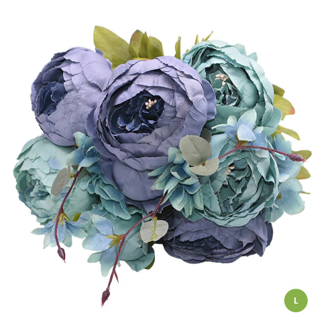 Beautiful Fashionable Artificial Silk Peony Flower Bouquet For Wedding Venue Living Room Bedroom Stylish Peonies Floral Display For Modern Nordic Home Decor
