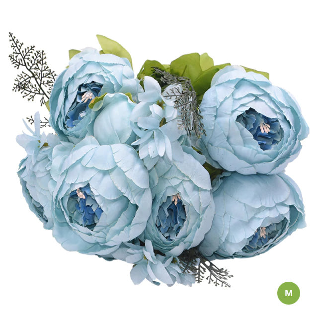 Beautiful Fashionable Artificial Silk Peony Flower Bouquet For Wedding Venue Living Room Bedroom Stylish Peonies Floral Display For Modern Nordic Home Decor