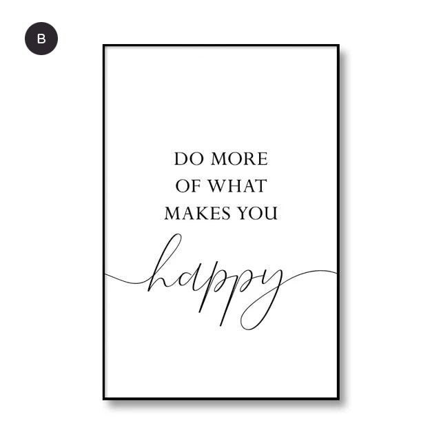 Blush Pink Do More Of What Makes You Happy Quote Wall Art Fine Art Canvas Prints Inspirational Fashion Posters For Girls Room Nordic Style Home Wall Art Decor