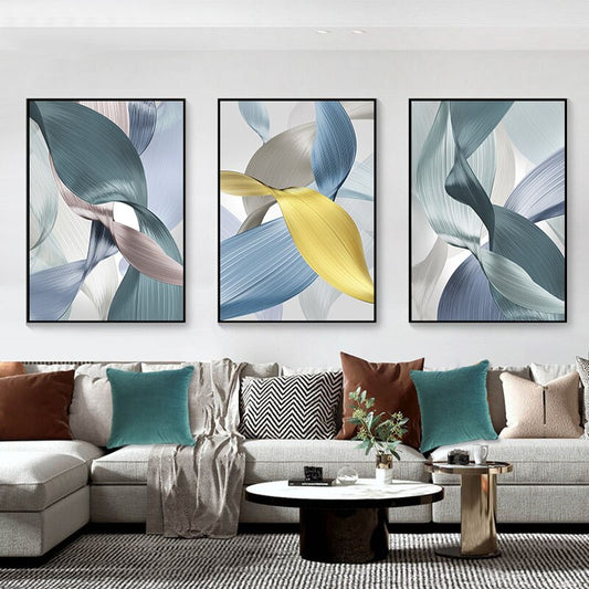 Colorful Abstract Flowing Ribbon Wall Art Fine Art Canvas Prints Nordic Pictures For Modern Luxury Living Room Bedroom Home Office Interior Decor