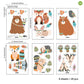 Colorful Cartoon Nordic Nursery Wall Decals For Kid's Room Removable PVC Wall Stickers For Children's Playroom Creative DIY Kindergarten Decor