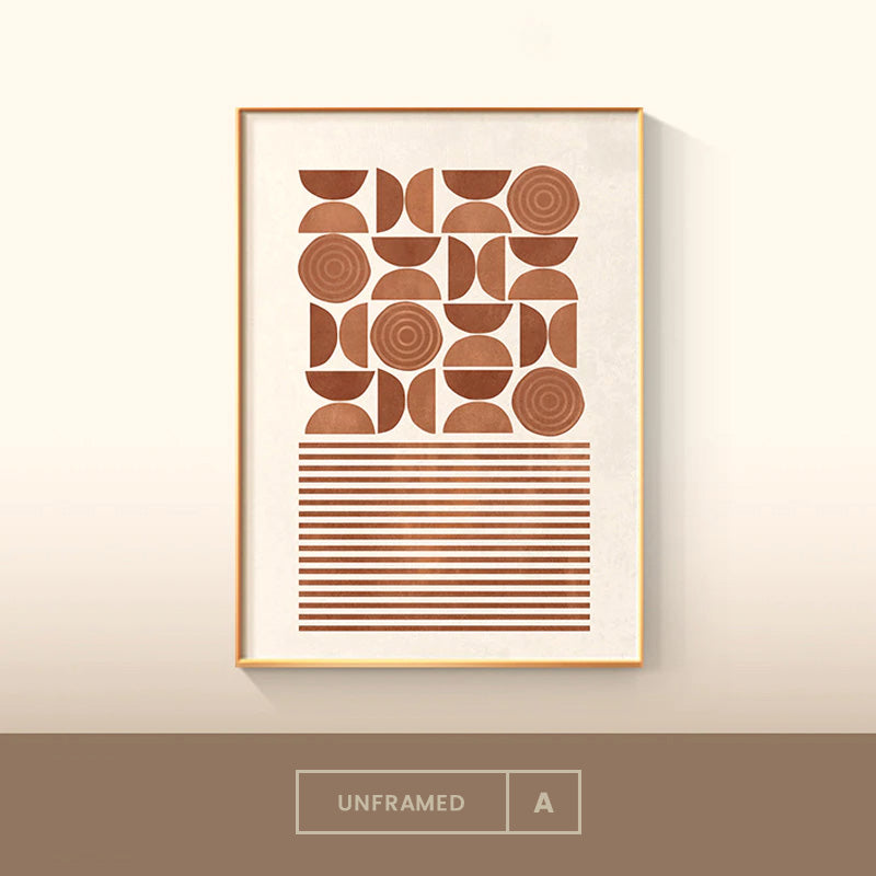 Colorful Minimalist Abstract Geometric Wall Art Fine Art Canvas Prints Pictures For Living Room Dining Room Modern Home Office Art Decor