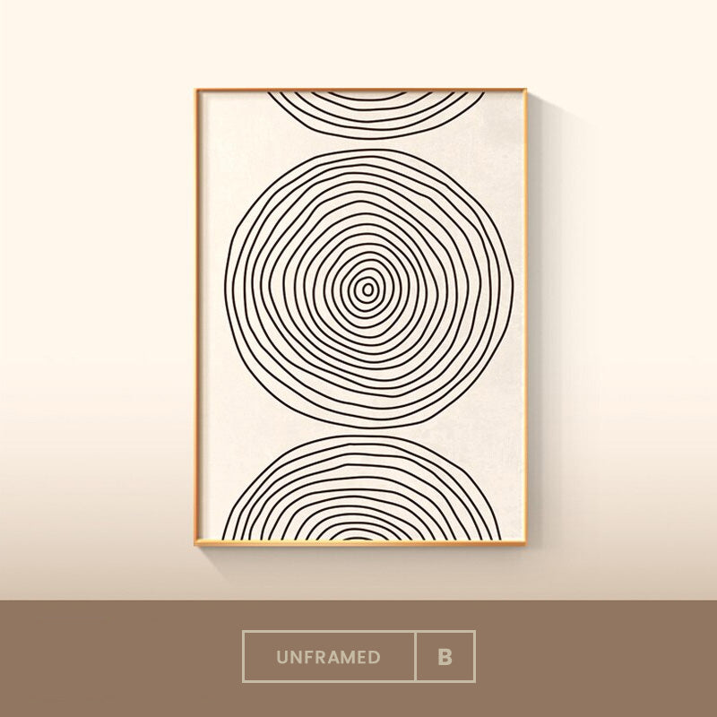 Colorful Minimalist Abstract Geometric Wall Art Fine Art Canvas Prints Pictures For Living Room Dining Room Modern Home Office Art Decor