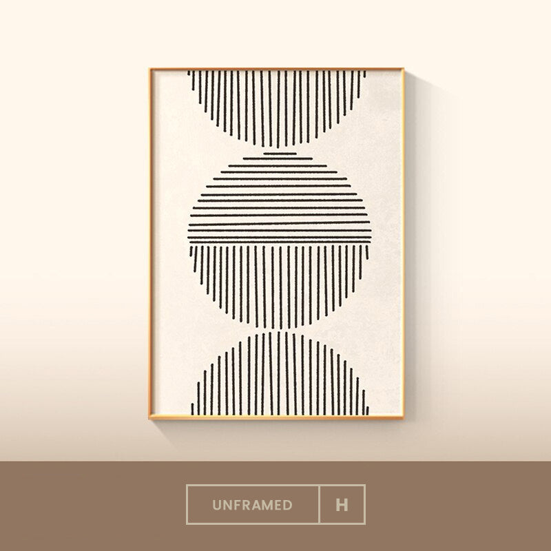 Colorful Minimalist Abstract Geometric Wall Art Fine Art Canvas Prints Pictures For Living Room Dining Room Modern Home Office Art Decor