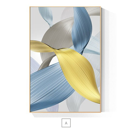 Colorful Abstract Flowing Ribbon Wall Art Fine Art Canvas Prints Nordic Pictures For Modern Luxury Living Room Bedroom Home Office Interior Decor