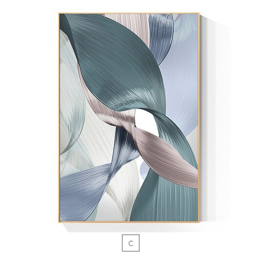 Colorful Abstract Flowing Ribbon Wall Art Fine Art Canvas Prints Nordic Pictures For Modern Luxury Living Room Bedroom Home Office Interior Decor#