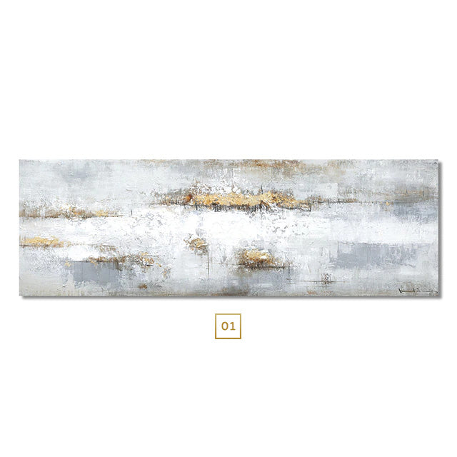 Contemporary Shades Of Gray Beige Wall Art Fine Art Canvas Prints Modern Abstract Wide Format Picture For Above The Bed Art For Above The Sofa