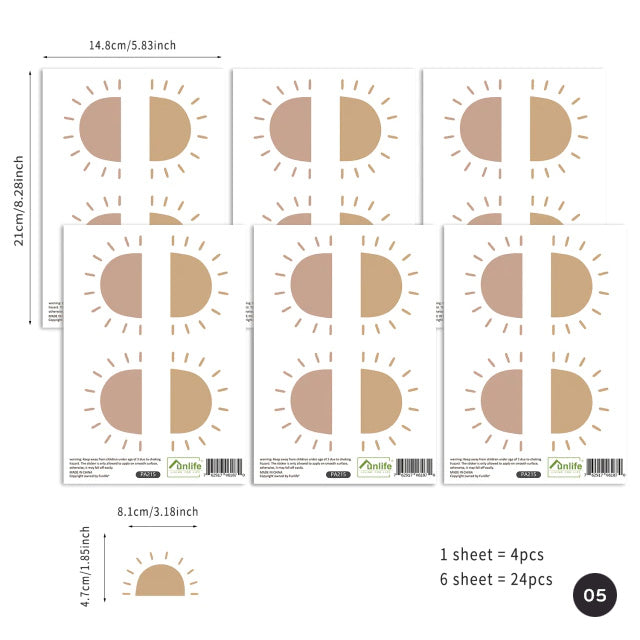 Little Pebble Polka Dot Wall Decals Modern Neutral Colors Removable PVC Wall Decals For Kids Room Boys Room Girls Room Creative Nursery DIY Decor