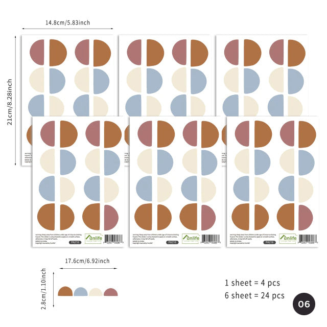 Little Pebble Polka Dot Wall Decals Modern Neutral Colors Removable PVC Wall Decals For Kids Room Boys Room Girls Room Creative Nursery DIY Decor