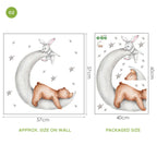 Teddy Bear Moon Cloud And Stars Wall Decals For Kids Room Removable Wall Stickers For Baby Room Nordic Nursery Wall Creative DIY Art Decor