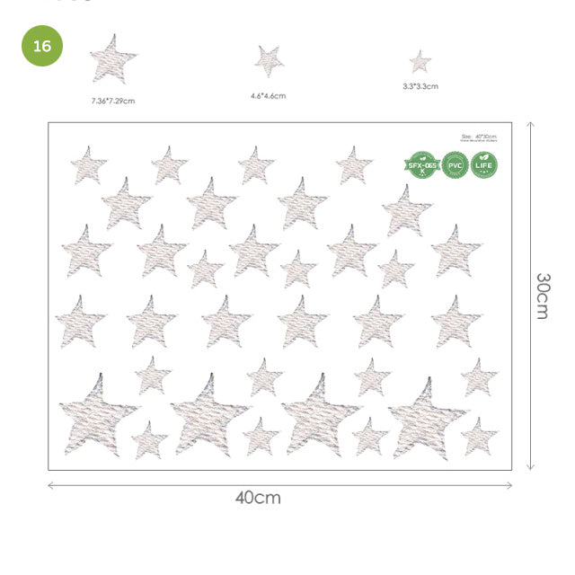 Teddy Bear Moon Cloud And Stars Wall Decals For Kids Room Removable Wall Stickers For Baby Room Nordic Nursery Wall Creative DIY Art Decor