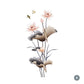 Pink Lotus Garden Dragonfly Fish Birds PVC Wall Mural Removable Vinyl Wall Sticker Decal For Living Room Kitchen Utility Room Creative DIY Wall Decor